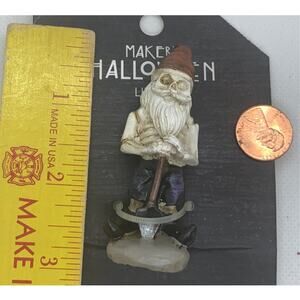 NIP Maker's Halloween Littles SKELETON GNOME miniature figurine Joann Joann's
